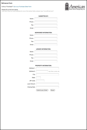 Refinance Form